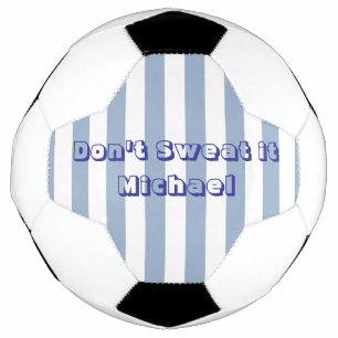 Voetbal Stripe Blauw & Wit Ball