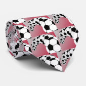 Voetbal Stropdas met donkerrood (Opgerold)