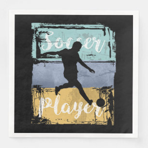 Voetbal T-shirt - Retro Soccer Player Servet