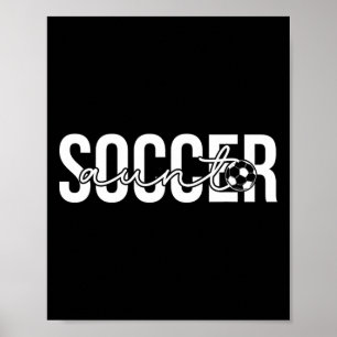 Voetbal tante Trotse tante van een voetballer tant Poster