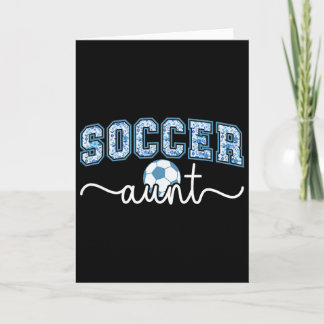 Voetbal tante Trotse tante van een voetbalspeler t Kaart