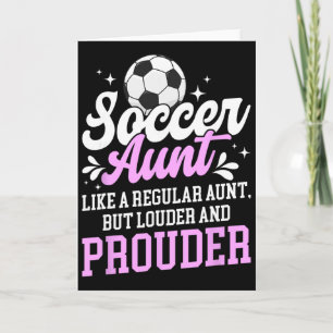 Voetbal tante van een voetbalspeler tante definiti kaart
