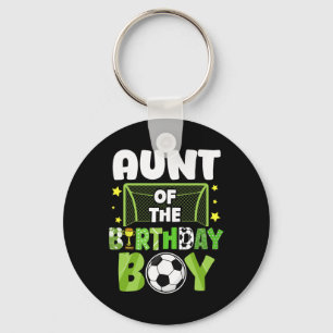 Voetbal tante verjaardag jongen feest voetbal fami sleutelhanger