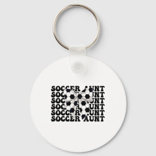 Voetbal tante Voetbal tante Coquette Boog Sleutelhanger