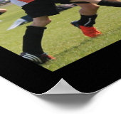 Voetbal Team Naam Fotocollage Poster (Hoek)