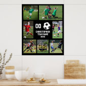 Voetbal Team Naam Fotocollage Poster (Keuken)