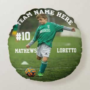 Voetbal Team Naam Speler Fotonummer & Naam Rond Kussen
