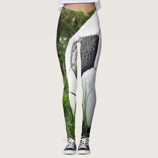 Voetbal Team Sports Handmade Yoga Pants Leggings (Voorkant)