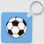 Voetbal Thema Gepersonaliseerde Sleutelhanger Gift (Achterkant)