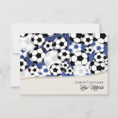 Voetbal Theme Response Kaart (Achterkant)