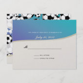 Voetbal Theme Response Kaart (Voorkant / Achterkant)