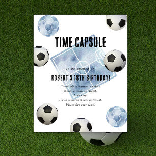 Voetbal Tijdscapsule 1e verjaardag Poster
