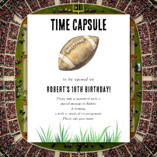 Voetbal Tijdscapsule 1e verjaardag Poster