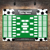 Voetbal Toernament Bracket - 64 ploegen Poster