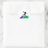 voetbal touchdown vectorafbeelding ronde sticker (Tas)