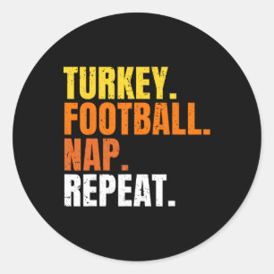 Voetbal Turkije Slaap Herhaal Pompoen Gelukkig Dan Ronde Sticker