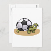 Voetbal Turtle Briefkaart (Voorkant / Achterkant)
