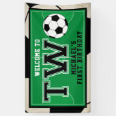 Voetbal Tweede Verjaardag Banner (Verticaal)
