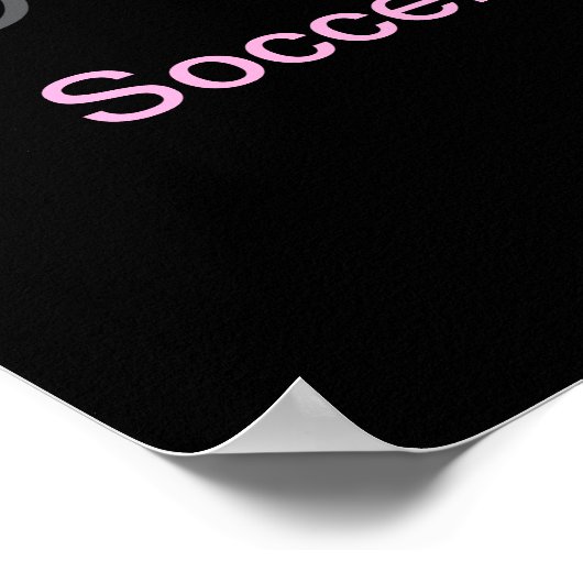 Voetbal Typografie Modern Art Abstract Swish Poster (Hoek)