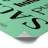 VOETBAL typografie Poster (Hoek)