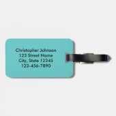 Voetbal uit Gepersonaliseerde Busting Bagagelabel (Achterkant horizontaal)