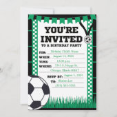 Voetbal Uitnodiging (Voorkant)