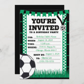 Voetbal Uitnodiging (Voorkant / Achterkant)