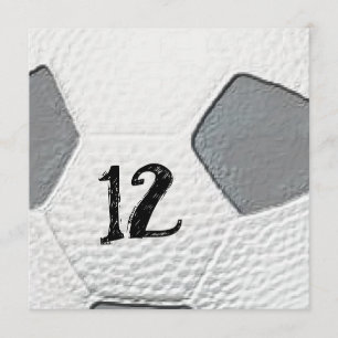 Voetbal uitnodigingen voor 12e verjaardag