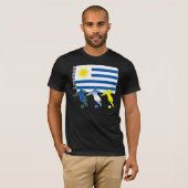 Voetbal Uruguay Dark T-Shirt (Voorkant volledig)