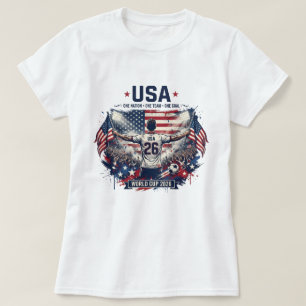 Voetbal USA 2026 Fan-artikelen Patriotisch Amerika T-shirt