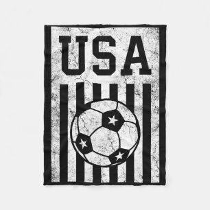 Voetbal Usa Amerikaanse Vlag Vrouwen Mannen Kinder Fleece Deken