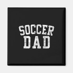 Voetbal vader Clic vetgedrukte lettertype Vaderdag Magneet
