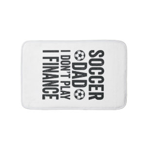 Voetbal vader ik speel niet ik financier vintage T Badmat