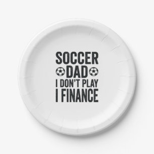 Voetbal vader ik speel niet ik financier vintage T Papieren Bordje
