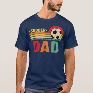 Voetbal vader retro vaderdag Voetbal overvallen T-shirt