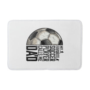 Voetbal Vader Vintage Gravure Citaat Vector Design Badmat