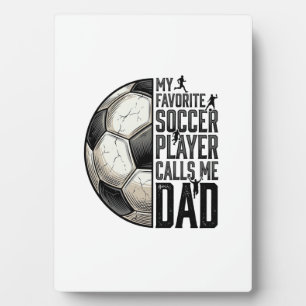 Voetbal Vader Vintage Gravure Citaat Vector Design Fotoplaat