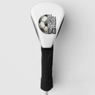 Voetbal Vader Vintage Gravure Citaat Vector Design Golfheadcover