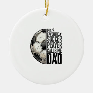 Voetbal Vader Vintage Gravure Citaat Vector Design Keramisch Ornament