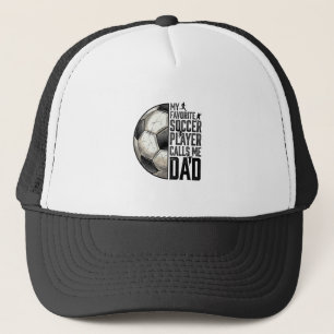 Voetbal Vader Vintage Gravure Citaat Vector Design Trucker Pet