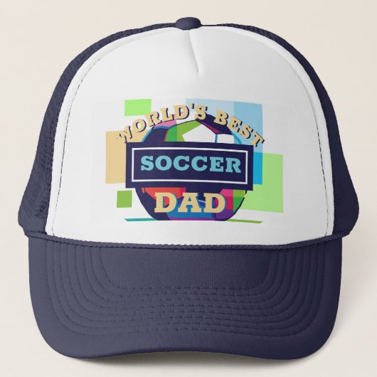 Voetbal vaderdag sport trucker pet (Voorkant)