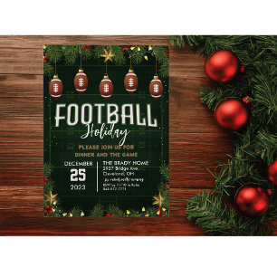 Voetbal Vakantie Feestdiner Uitnodiging