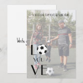 Voetbal Valentijn Foto Modern Fun Feestdagenkaart (Voorkant / Achterkant)