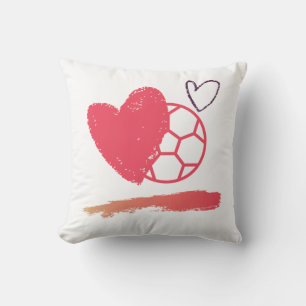 Voetbal Valentijn Poliester Pillow Kussen