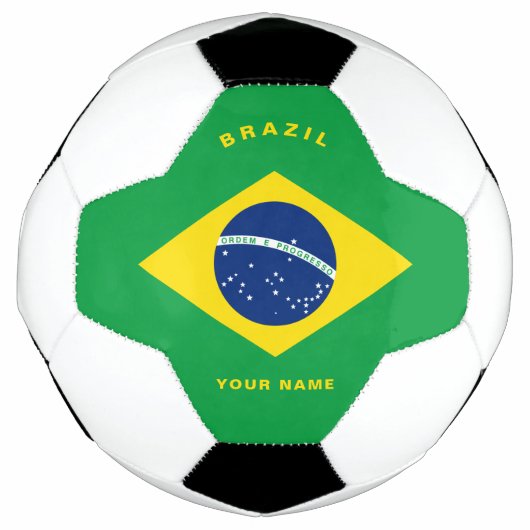 Voetbal van de Braziliaanse vlag (Voorkant)