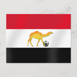 Voetbal van de Egyptische woestijnkameel Briefkaart