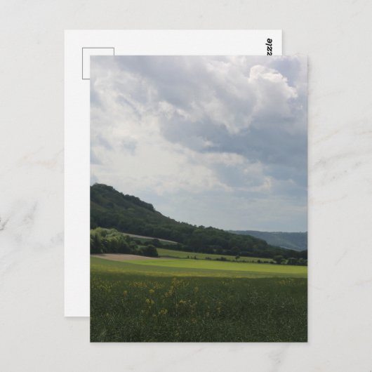 Voetbal van de Zuid-Downs Ridpool Briefkaart (Voorkant / Achterkant)