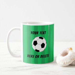 Voetbal veld koffiemok