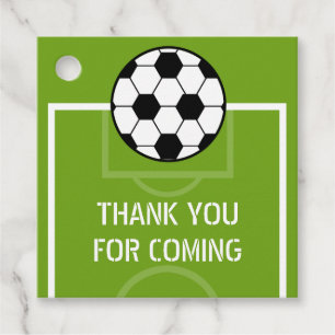 Voetbal Verjaardag Dank u Bedankjes Labels