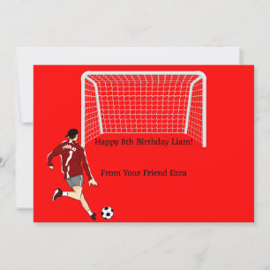 VOETBAL VERJAARDAG UITNODIGING VOOR JONGENS